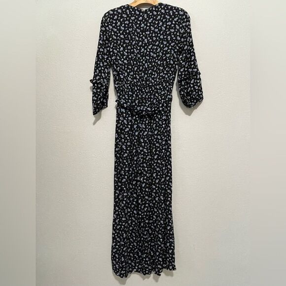 Madewell Ruffle Sleeve Tie Waist Jumpsuit Size Small in Baby's Breath - Picture 12 of 12